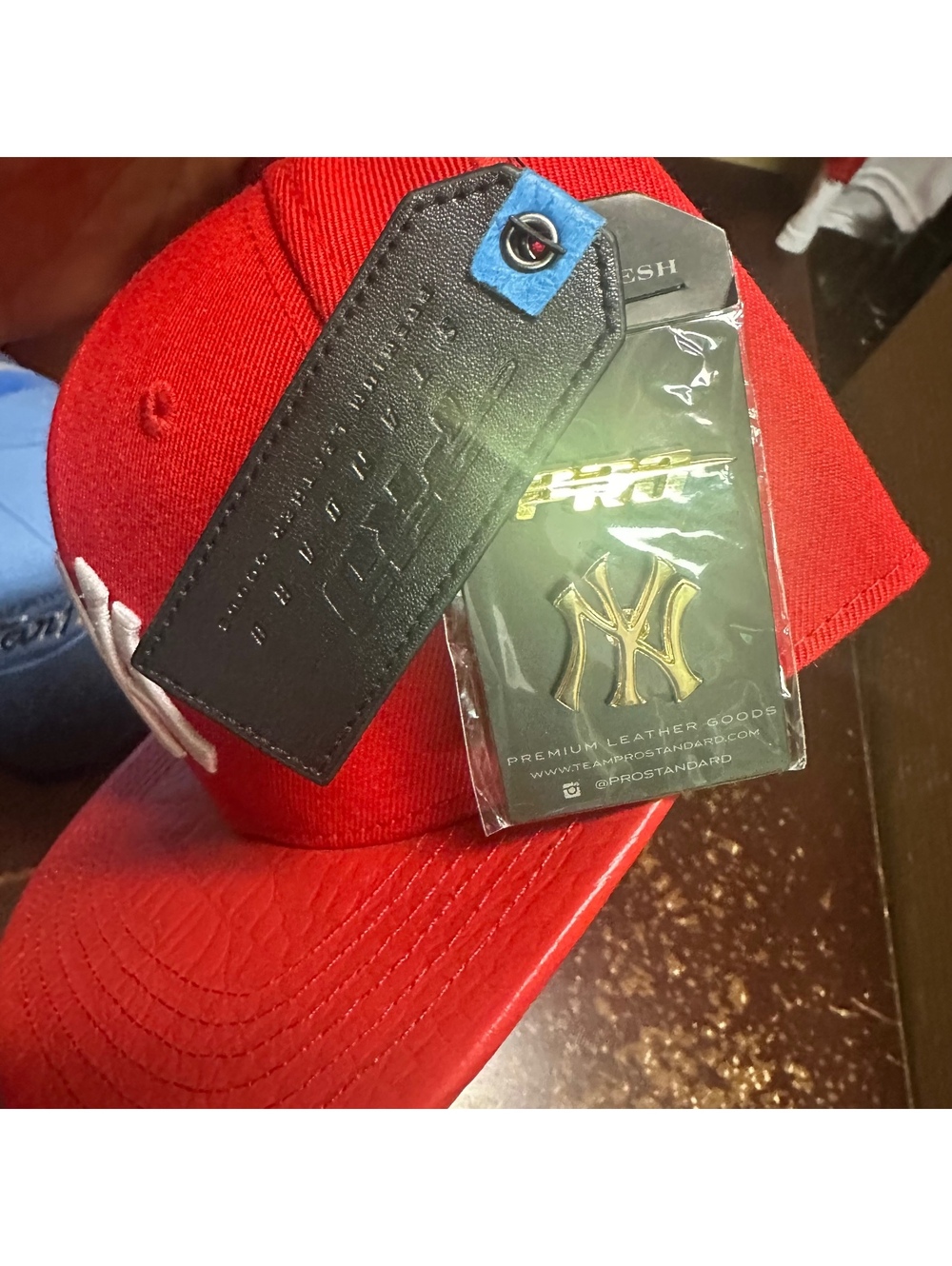 New York Yankees blood red pro standard strapback hat - Picture 2 of 4